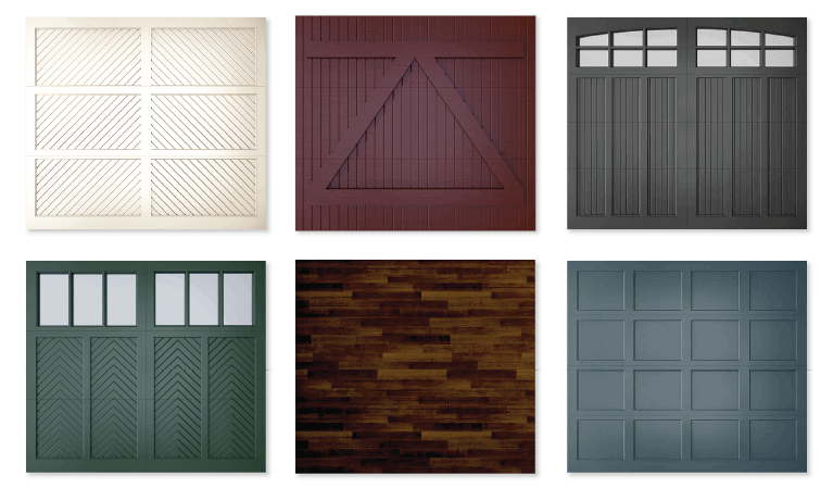 wood garage doors styles