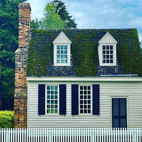 A Colonial era house in Williamsburg Virginia