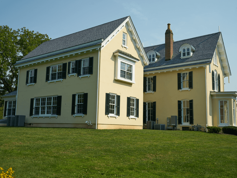 custom shutters on 19th century home in princeton nj