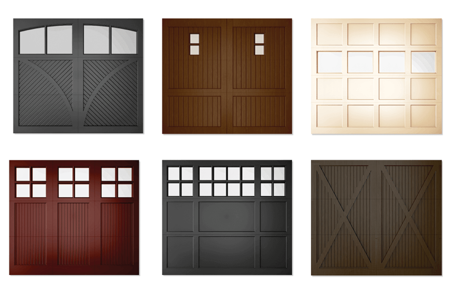 rustic wood garage doors