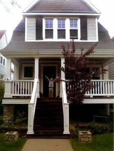 Black panel shutters on Timberlane customer home in Croton Chicago