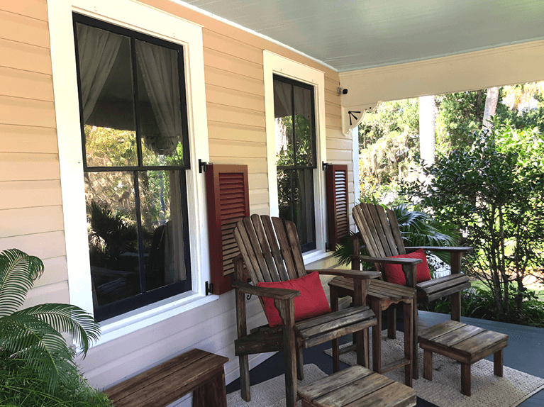 custom cafe style bifold shutters by timberlane