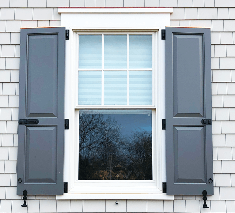 why install exterior shutters with protective capping