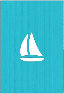 Sail boat SHUTTER CUTOUT