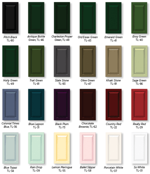 Timberlane shutter color chart