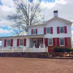 Rustic Farmhouse With Red Shutters