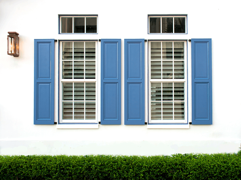 custom exterior shutters made from endurian pvc material