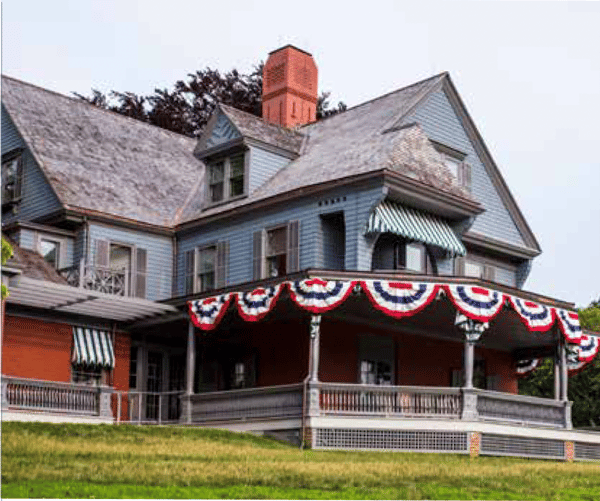 President Teddy Roosevelt’s Queen Anne house, Sagamore Hill in Long Island New York.