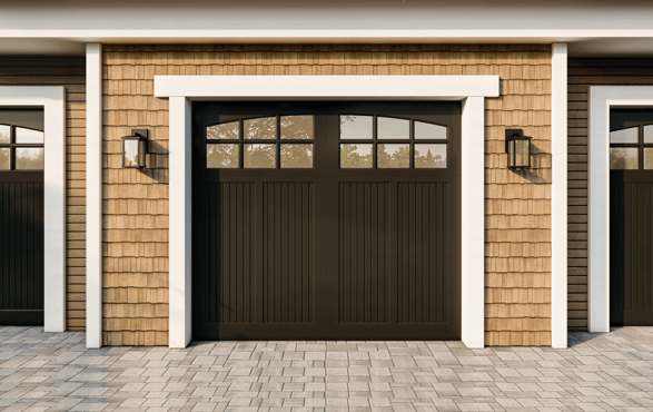 blog-black-308-garage-door-on-wood-shakes-garage-front-cropped