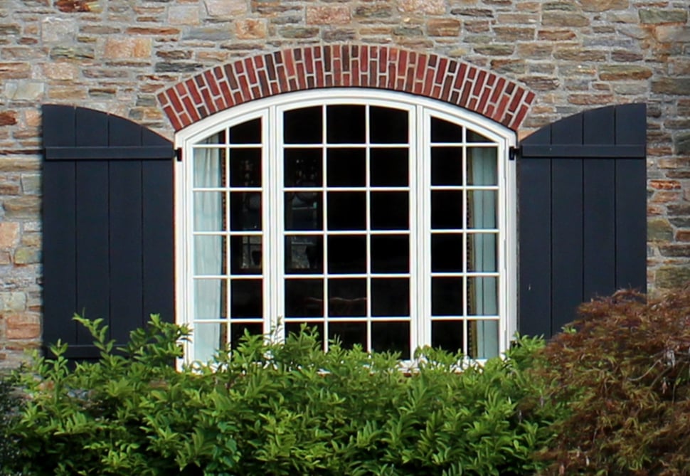 rustic window shutter