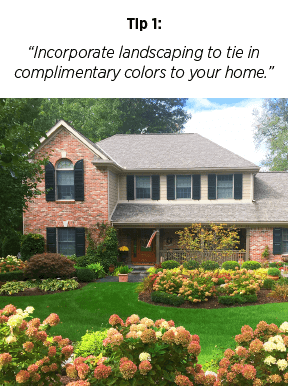 Customer Tips For Sprucing Your Home S Exterior Front Red Brick Home Panel And Louver Shutters
